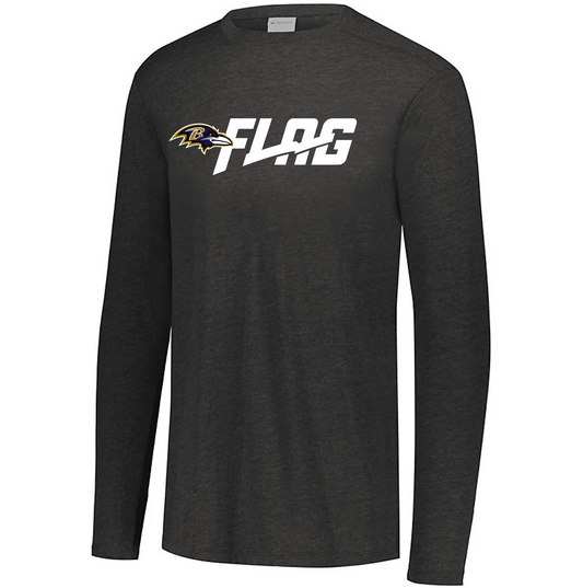 Long Sleeve Tri Blend - Youth - Baltimore Ravens