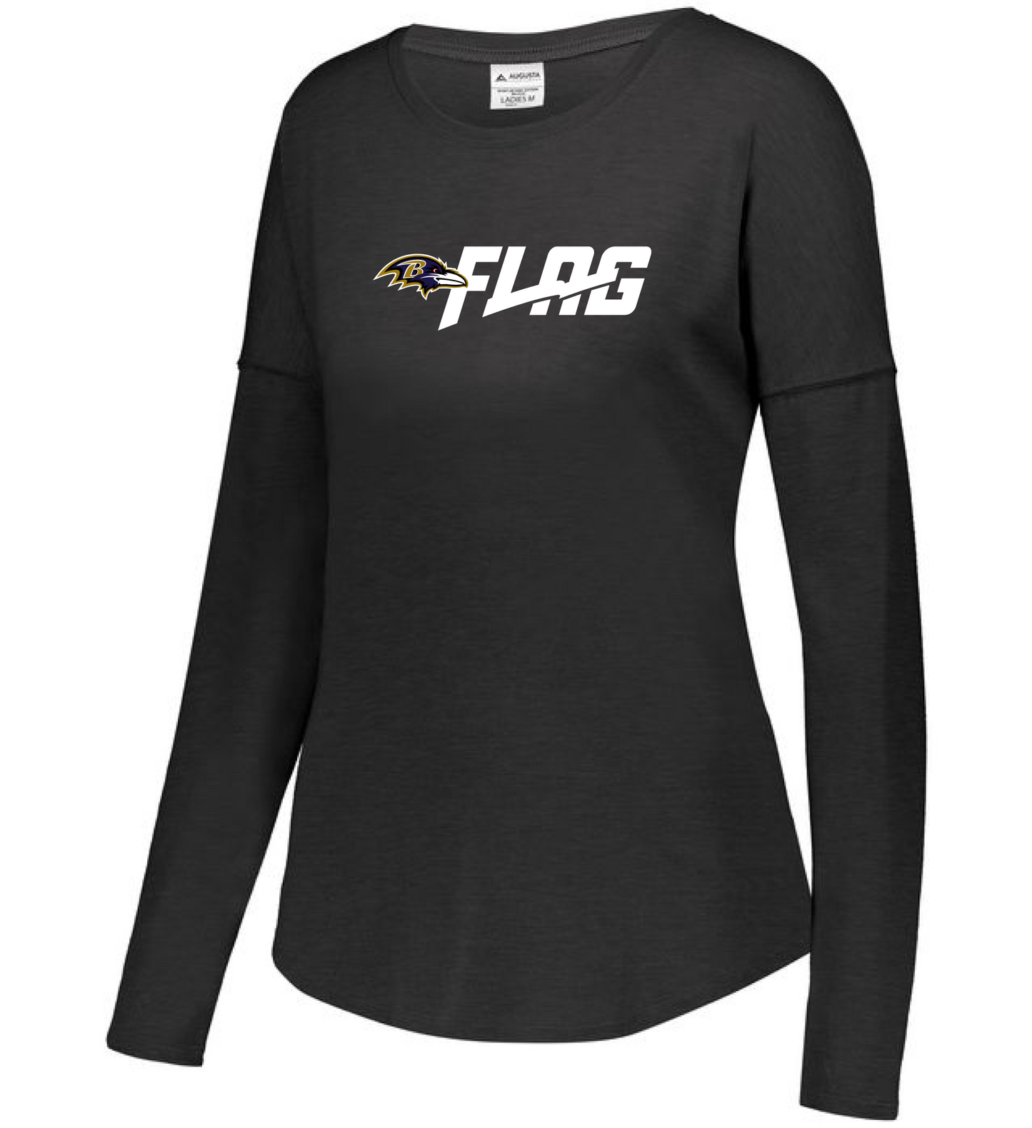 Long Sleeve Tri Blend - Ladies - Baltimore Ravens