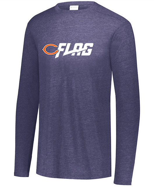 Long Sleeve Tri Blend - Youth - Chicago Bears