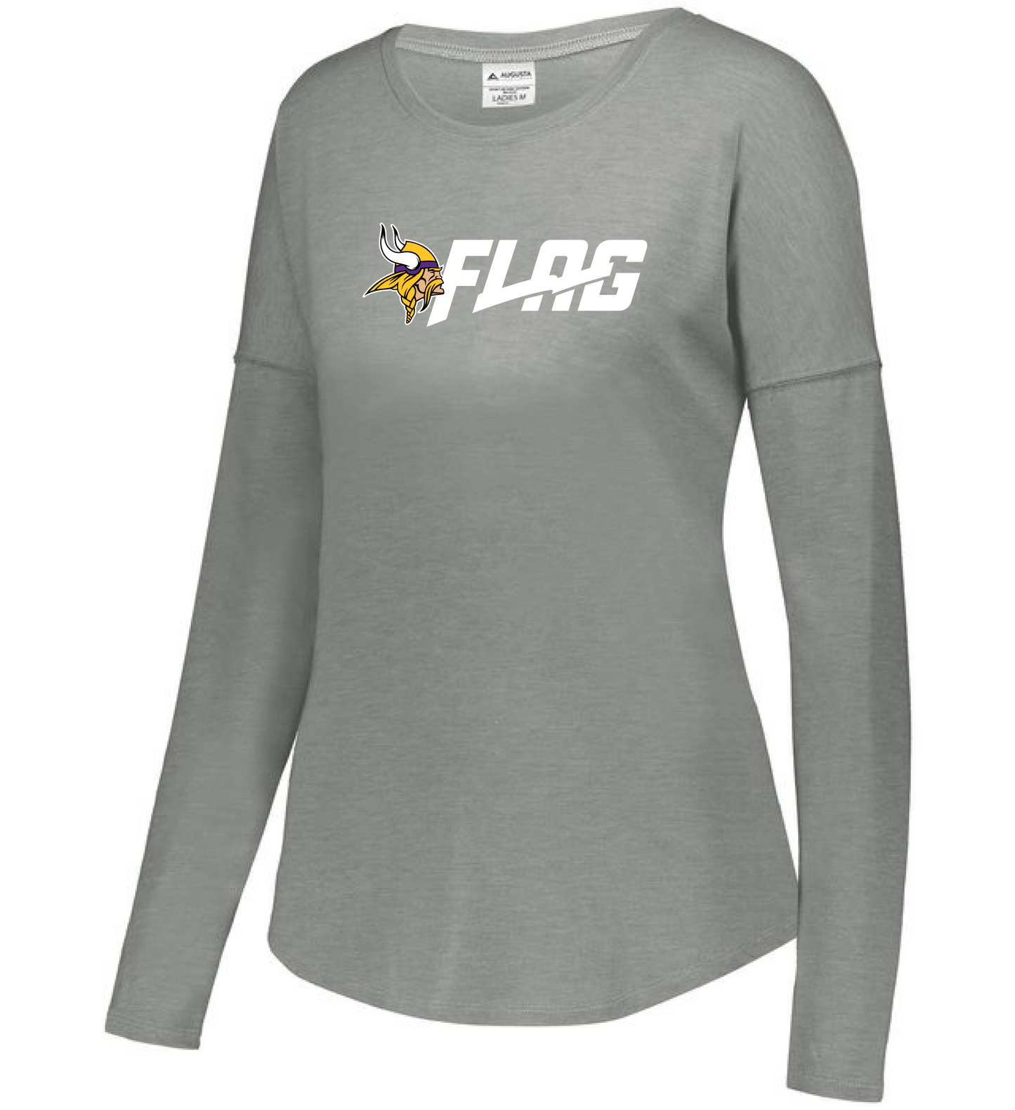 Long Sleeve Tri Blend - Ladies - Minnesota Vikings