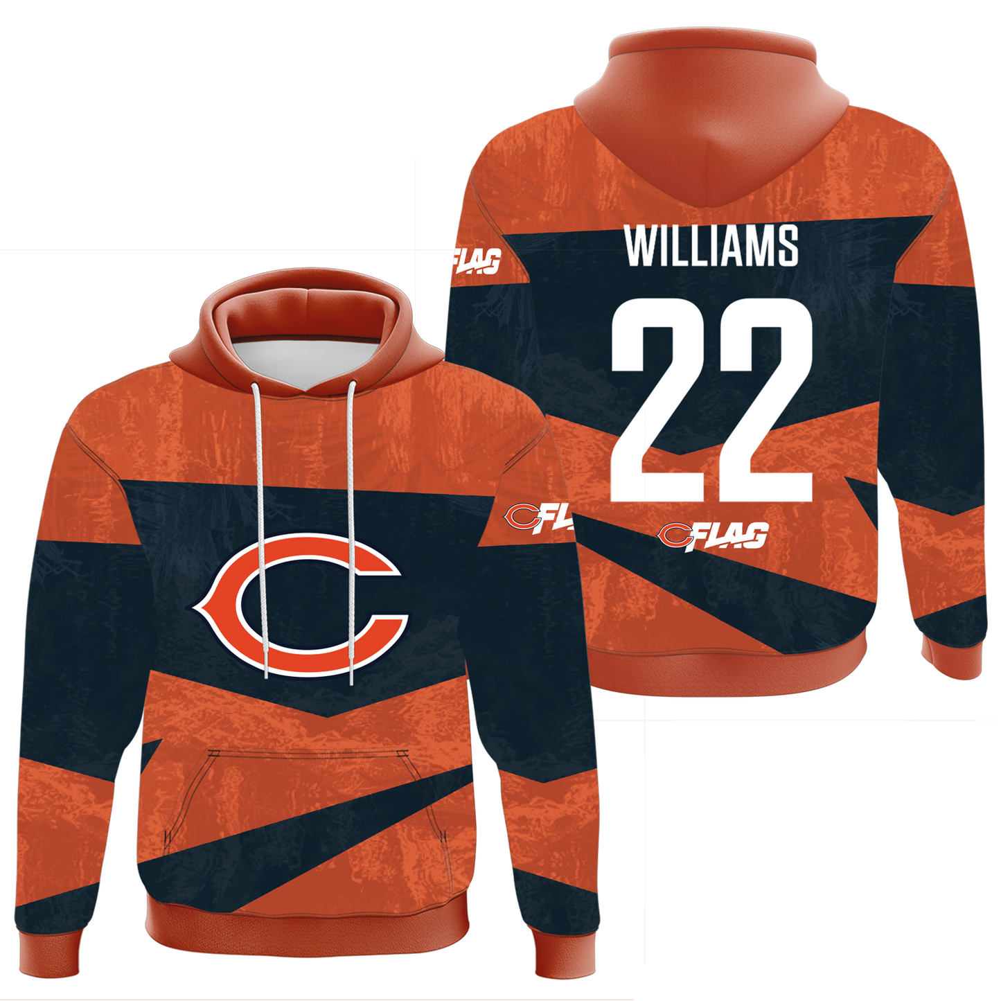 Customizable Flag Football Hoodie NFC Teams - Adult