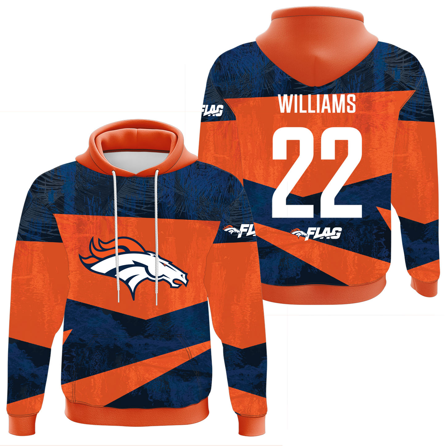 Customizable Flag Football Hoodie AFC Teams - Youth