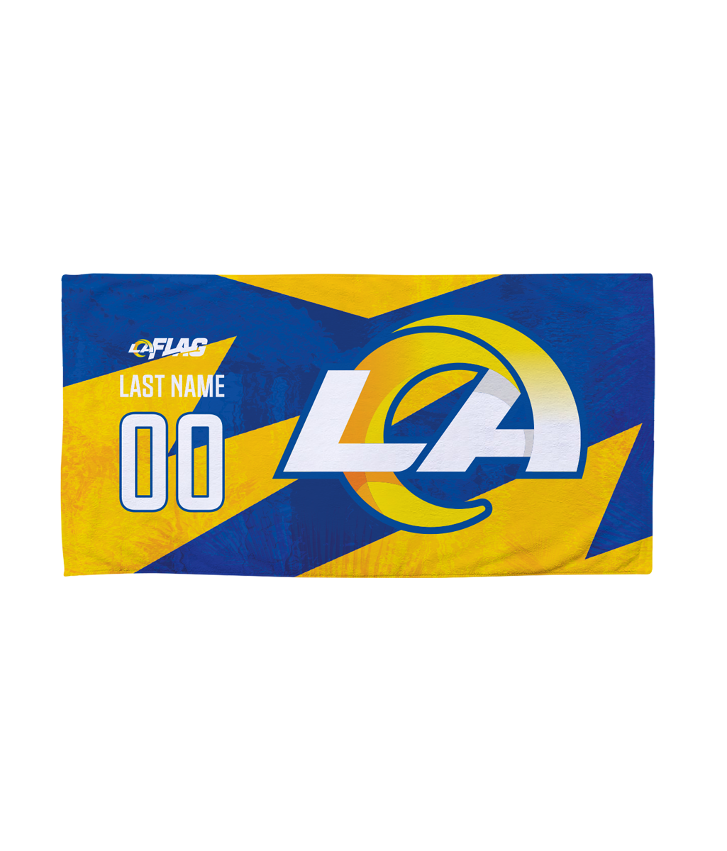 Customizable Flag Football Beach Towel