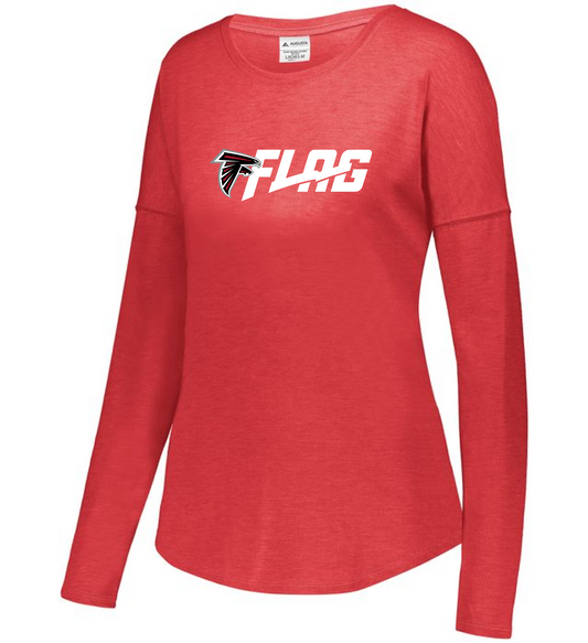 Long Sleeve Tri Blend - Ladies - Atlanta Falcons