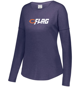 Long Sleeve Tri Blend - Ladies - Chicago Bears