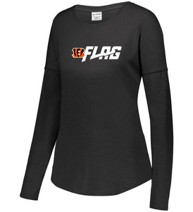 Long Sleeve Tri Blend - Ladies - Cincinnati Bengals