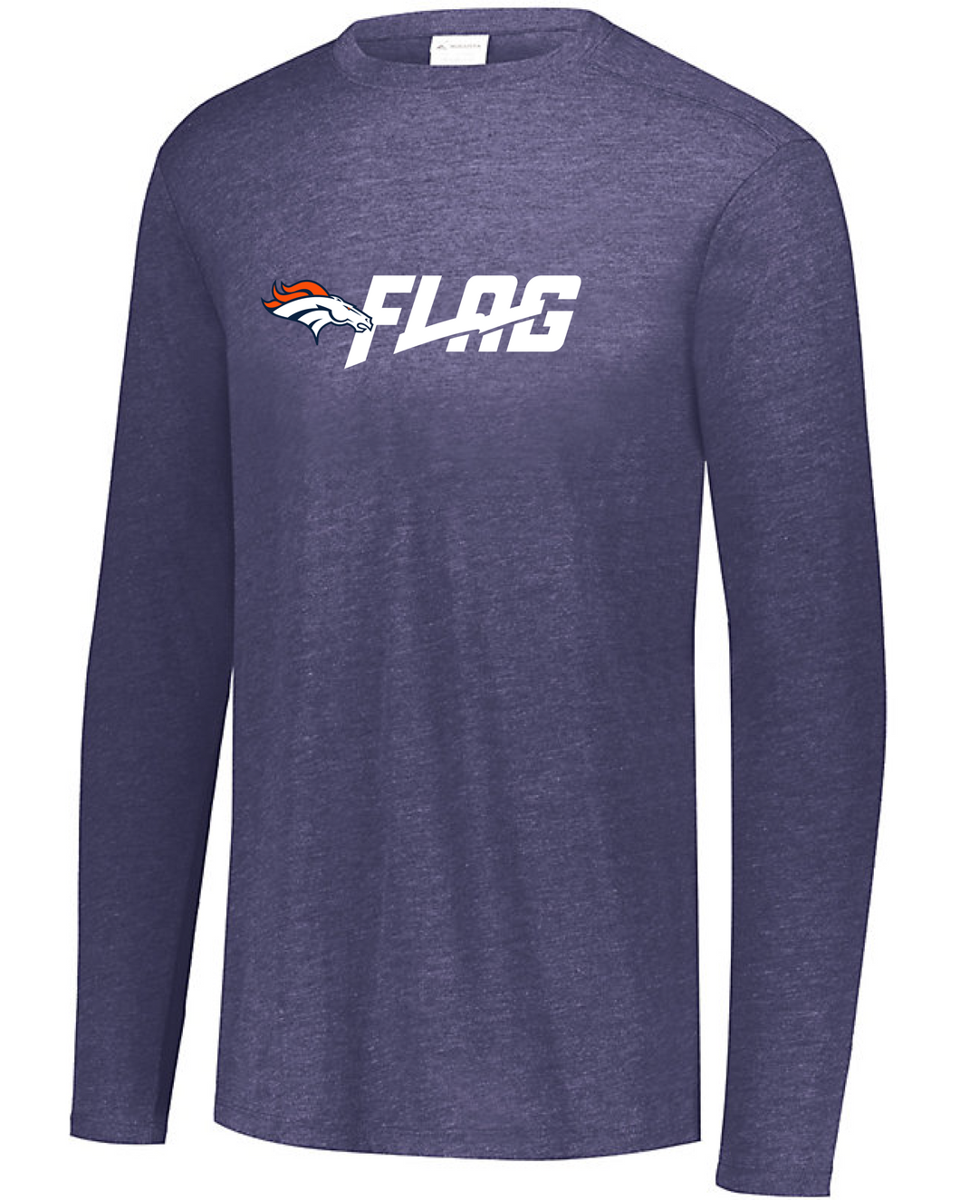 Long Sleeve Tri Blend - Youth - Denver Broncos