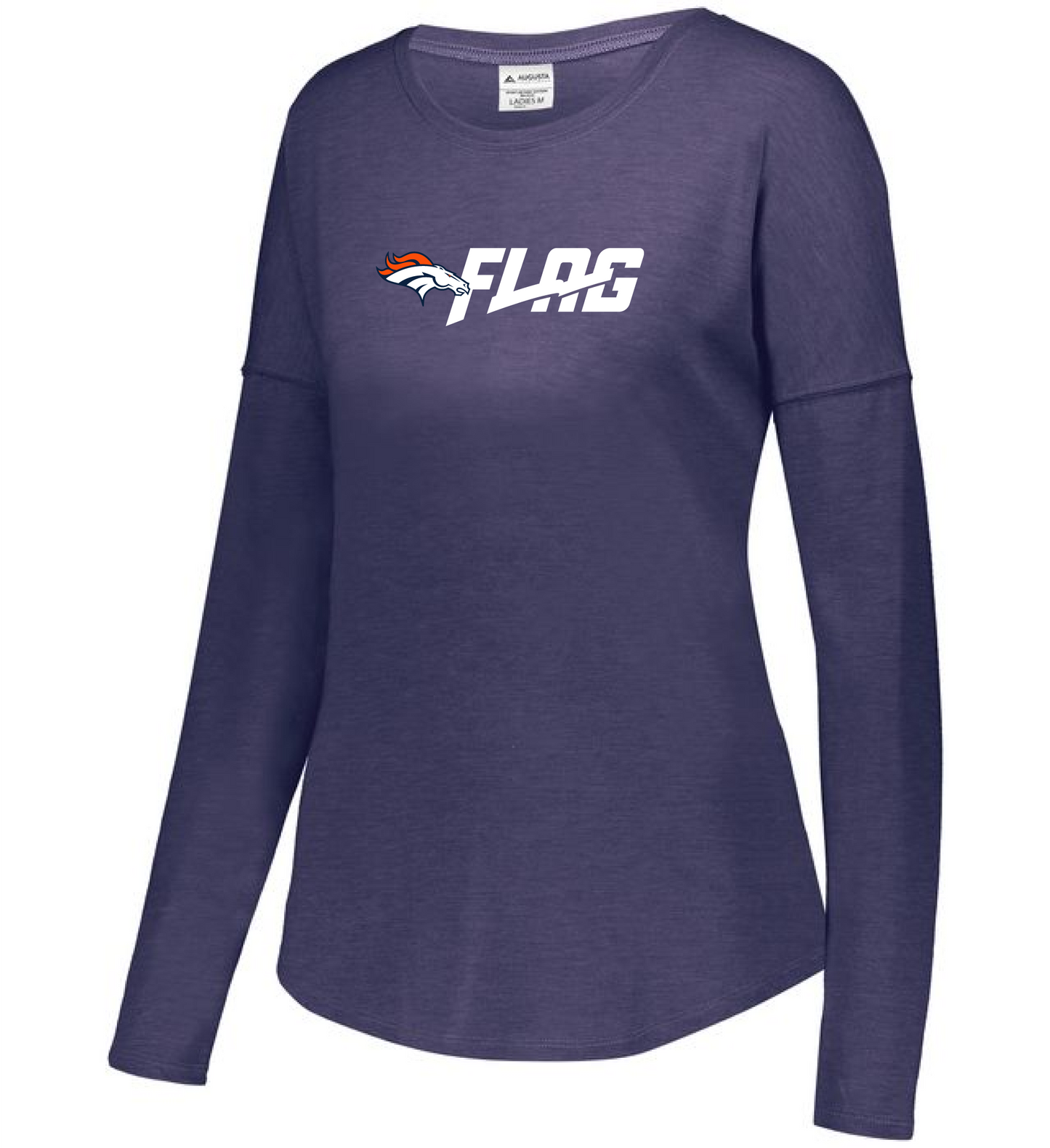 Long Sleeve Tri Blend - Ladies - Denver Broncos