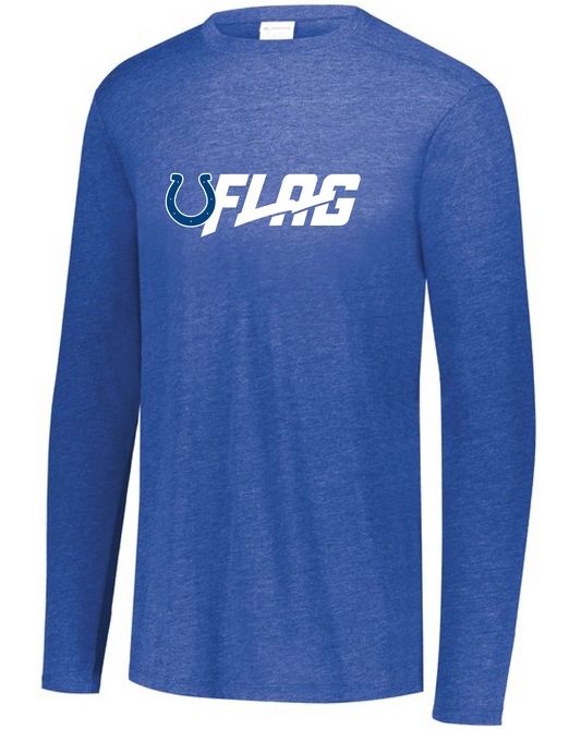 Long Sleeve Tri Blend - Adult - Indianapolis Colts