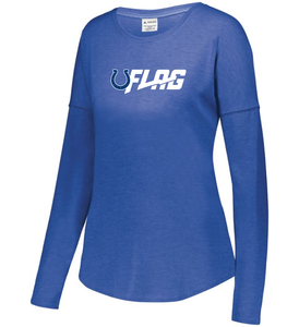 Long Sleeve Tri Blend - Ladies - Indianapolis Colts