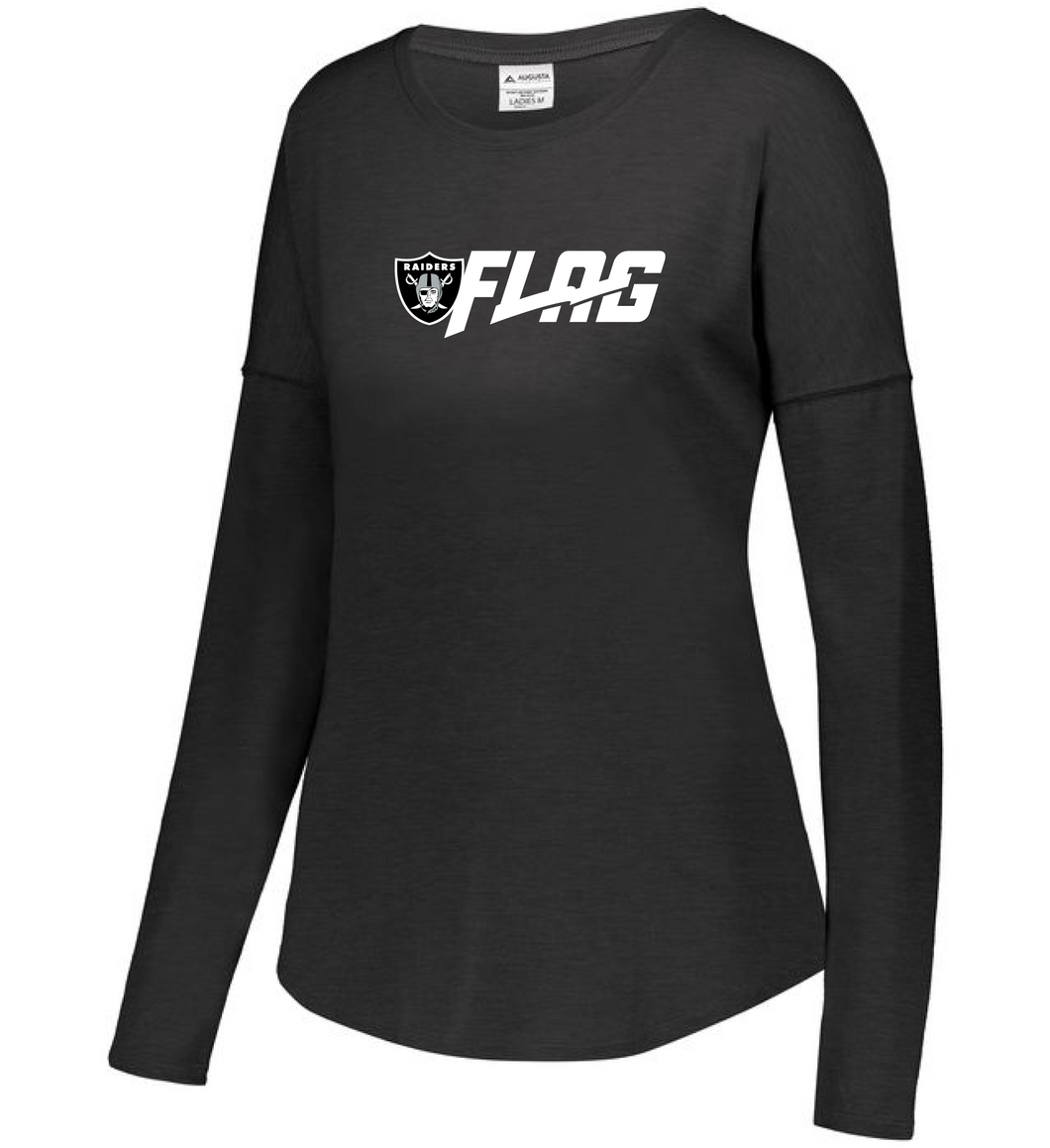 Long Sleeve Tri Blend - Ladies - Las Vegas Raiders