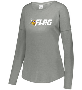 Long Sleeve Tri Blend - Ladies - Minnesota Vikings