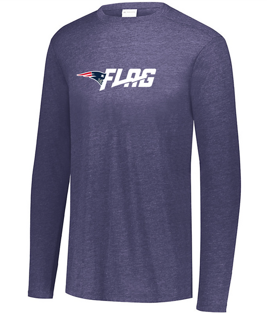 Long Sleeve Tri Blend - Youth - New England Patriots