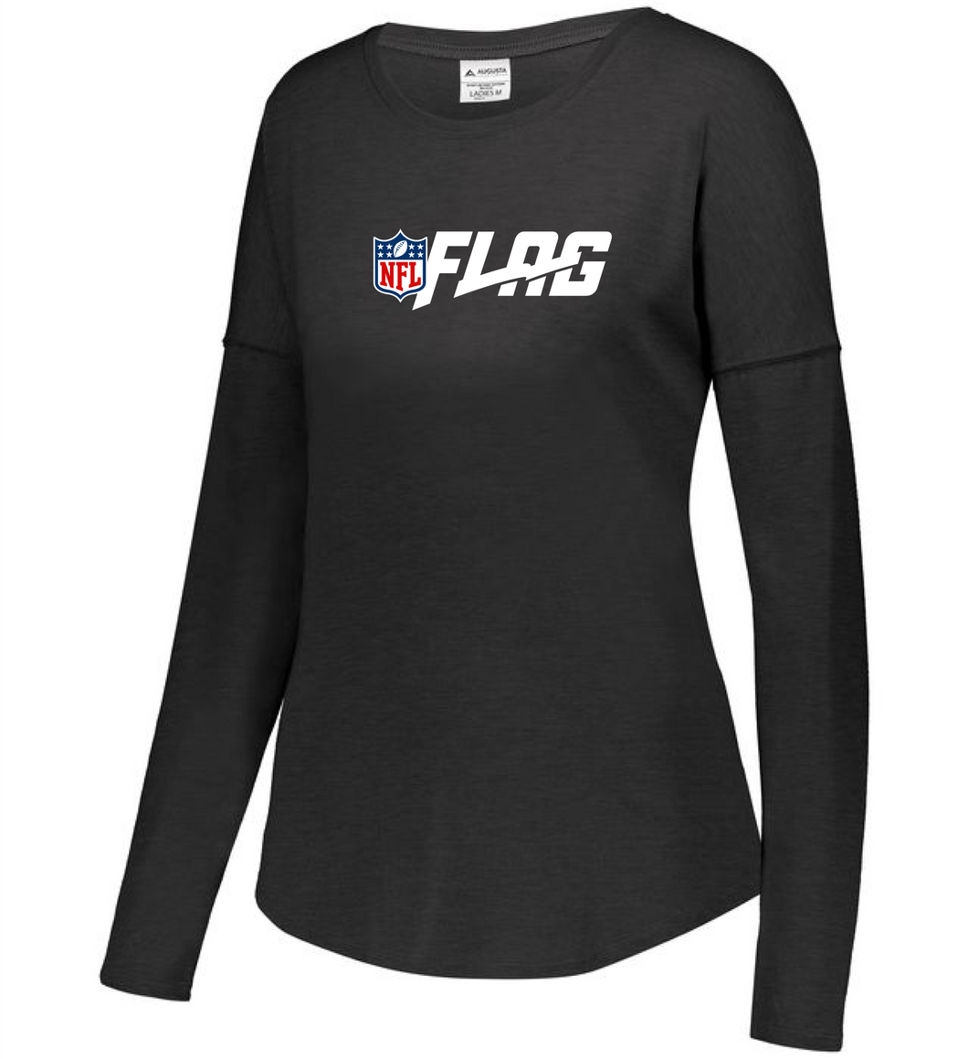 Long Sleeve Tri Blend - Ladies - NFL FLAG