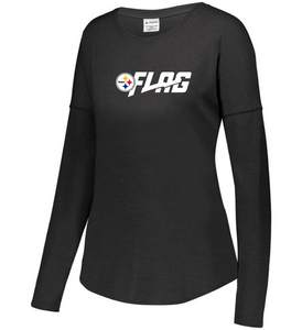Long Sleeve Tri Blend - Ladies - Pittsburgh Steelers