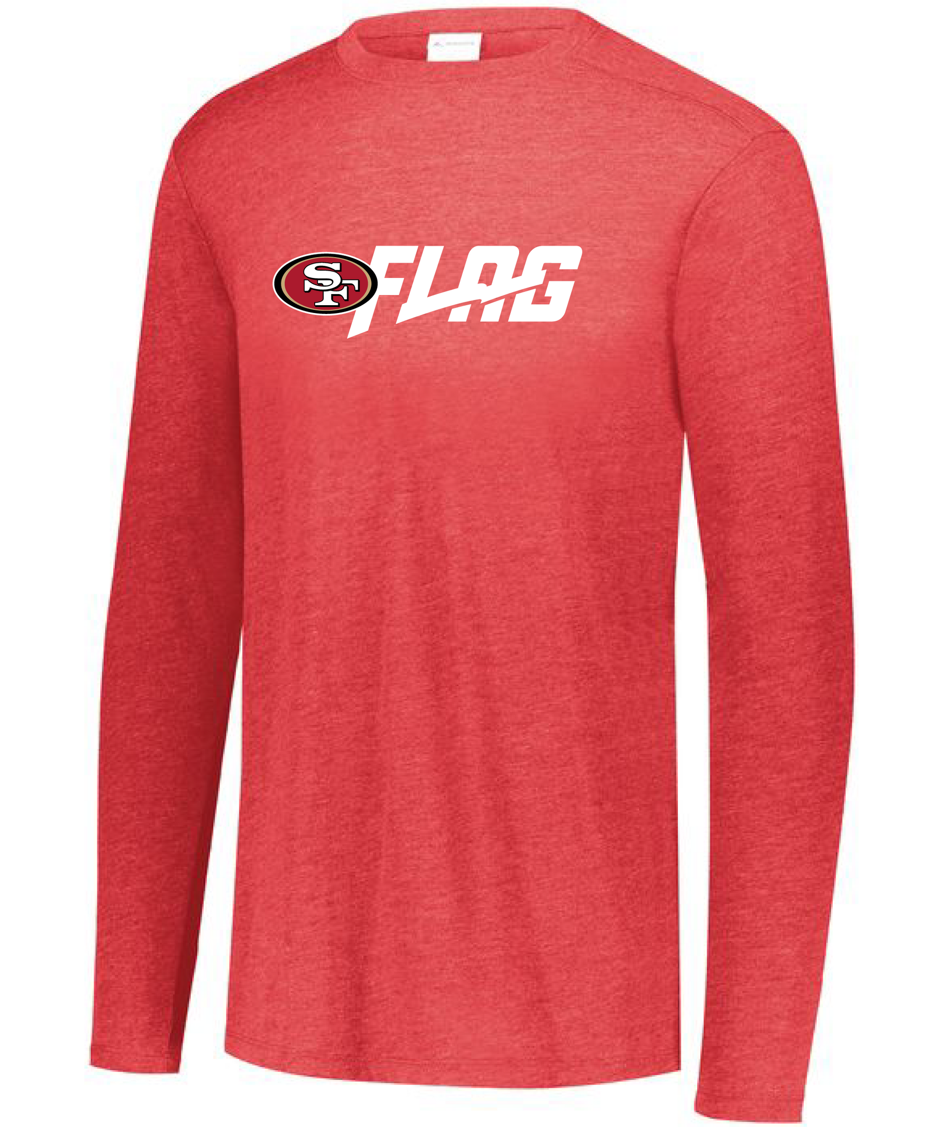 Long Sleeve Tri Blend Adult San Francisco 49ers