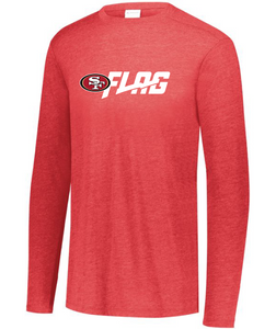 Long Sleeve Tri Blend - Adult - San Francisco 49ers
